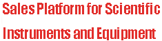Sales Platform for Scientific Instruments and Equipment